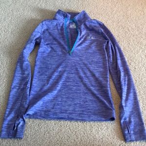 Under armour girls youth quarter zip